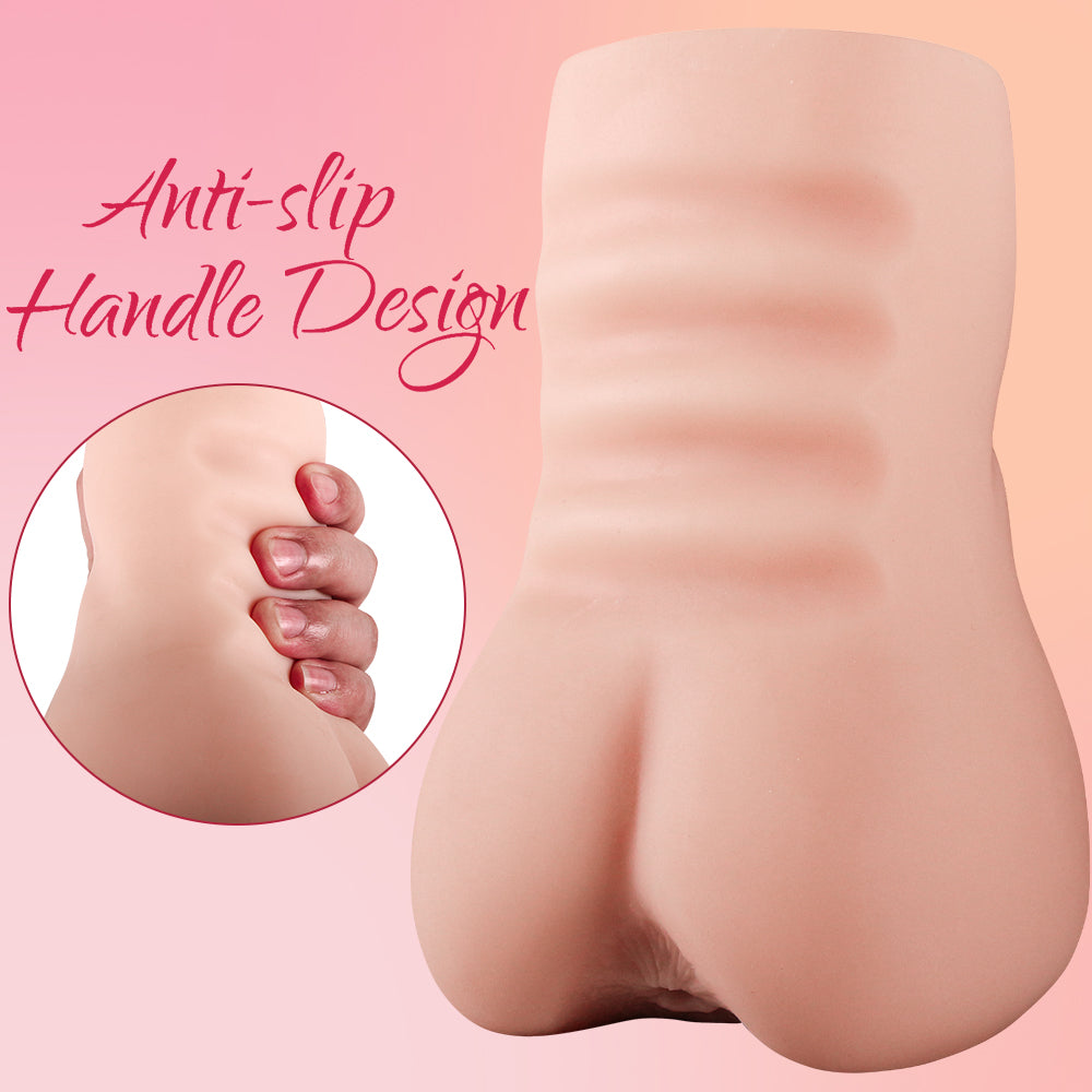 Lifelike Pocket Pussy with Thick Labia, Realistic Vagina and Tight Anus Cobulipo