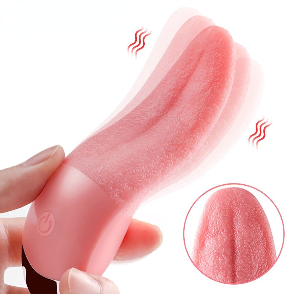 Soft Tongue Licking Clitoral Vibrator Mini Clit Sex Toys for Women Cobulipo