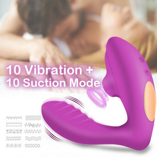 2 in 1 G Spot Clioral Sucking Vibrator Oral Sex Suction Cobulipo