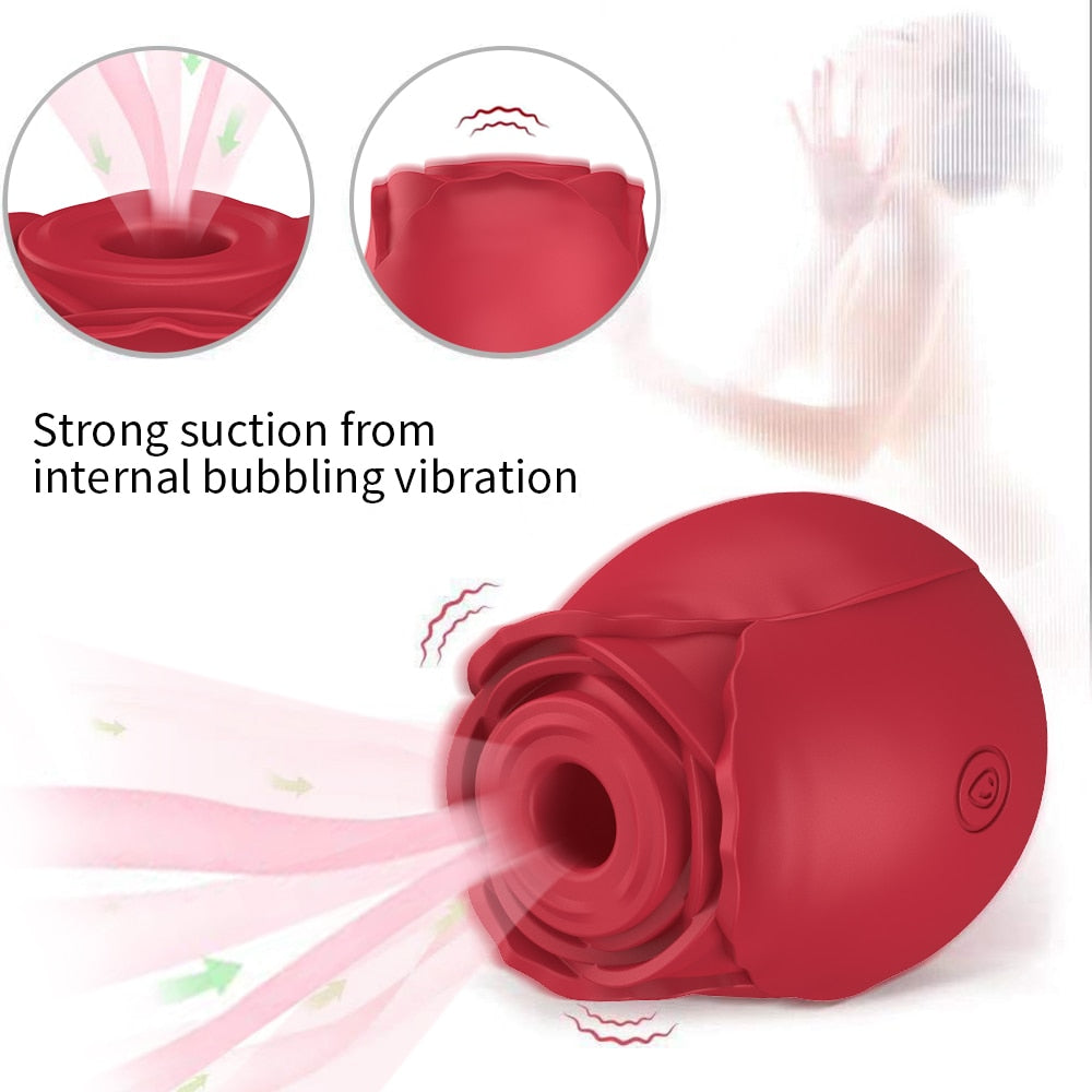 7 Suction Oral Sex Rose Clitoral Stimulator Vibrator Cobulipo