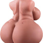 BBW Sex Doll with Big Fat Boobs and Ass, 7.9lB Brown Torso Love Doll Pocket Pussy with Built-in Spine, Male Masturbator with Realistic Vagina and Anus, Sex Toy for Men Orgasm Cobulipo