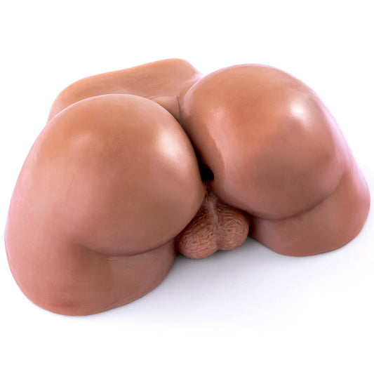 5.5Lb Lifelike Sex Doll for Gay Brown with Testicles Anus Cobulipo